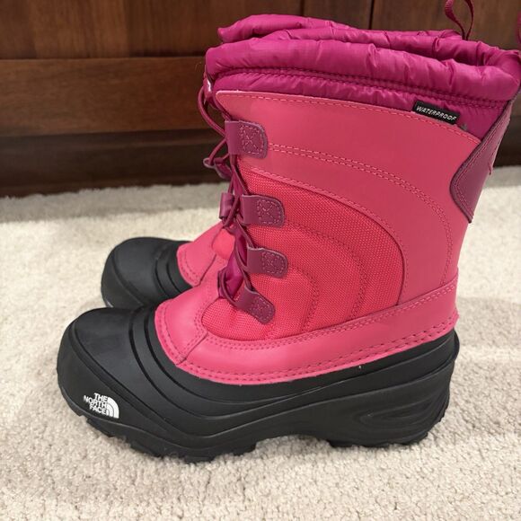 New The North Face Alpenglow IV Kids US 5 EU37 Waterproof Snow Boots Winter Pink - Picture 10 of 10